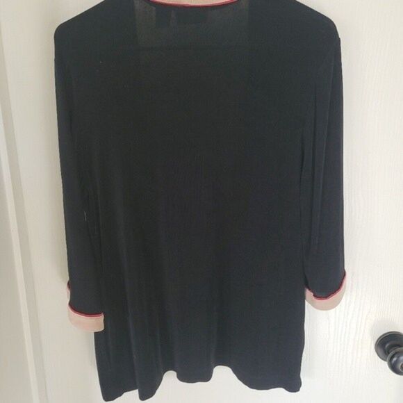 ~ Womens gold red and black Chico sweater - Picture 3 of 3